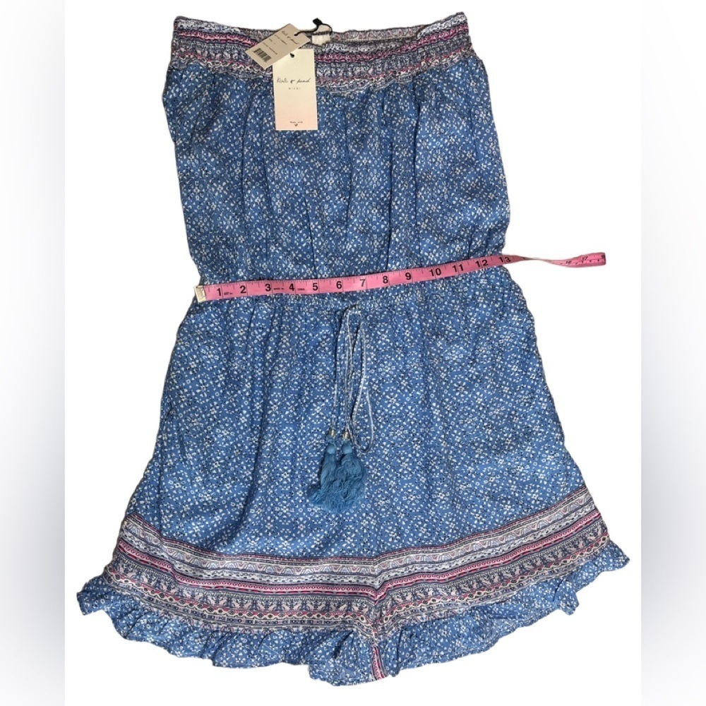 KIWI + PUNCH Vista Blue Strapless Short Romper Size Large NWT - Picture 10 of 14